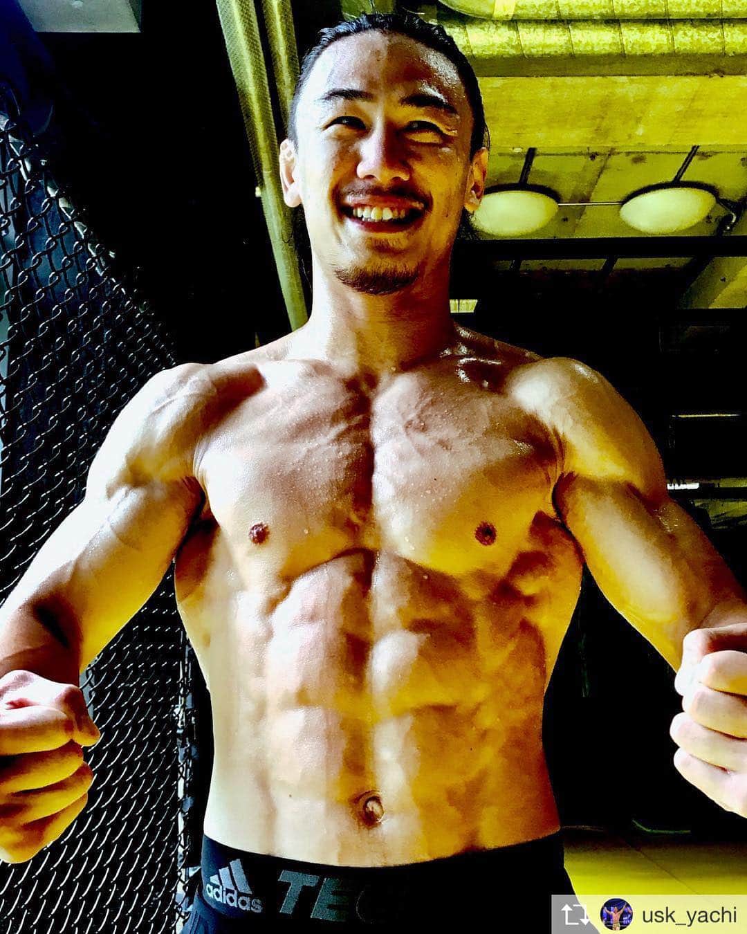 山本”KID”徳郁のインスタグラム：「RIZIN 12 nagoya 8/12 @usk_yachi KRAZYBEE」