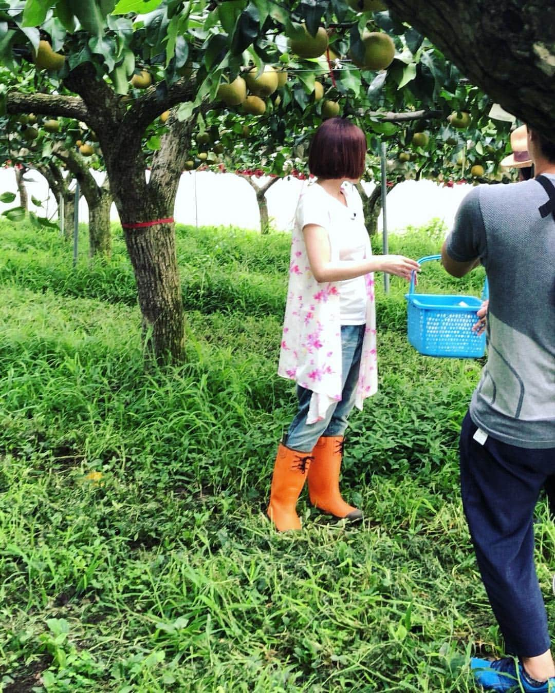 手島優さんのインスタグラム写真 - (手島優Instagram)「この時のトップスは＠radyのです✨  #rady #私服 #衣装 #ジレ #tシャツ #長靴は借り物です」8月10日 20時47分 - tejimayuu0827