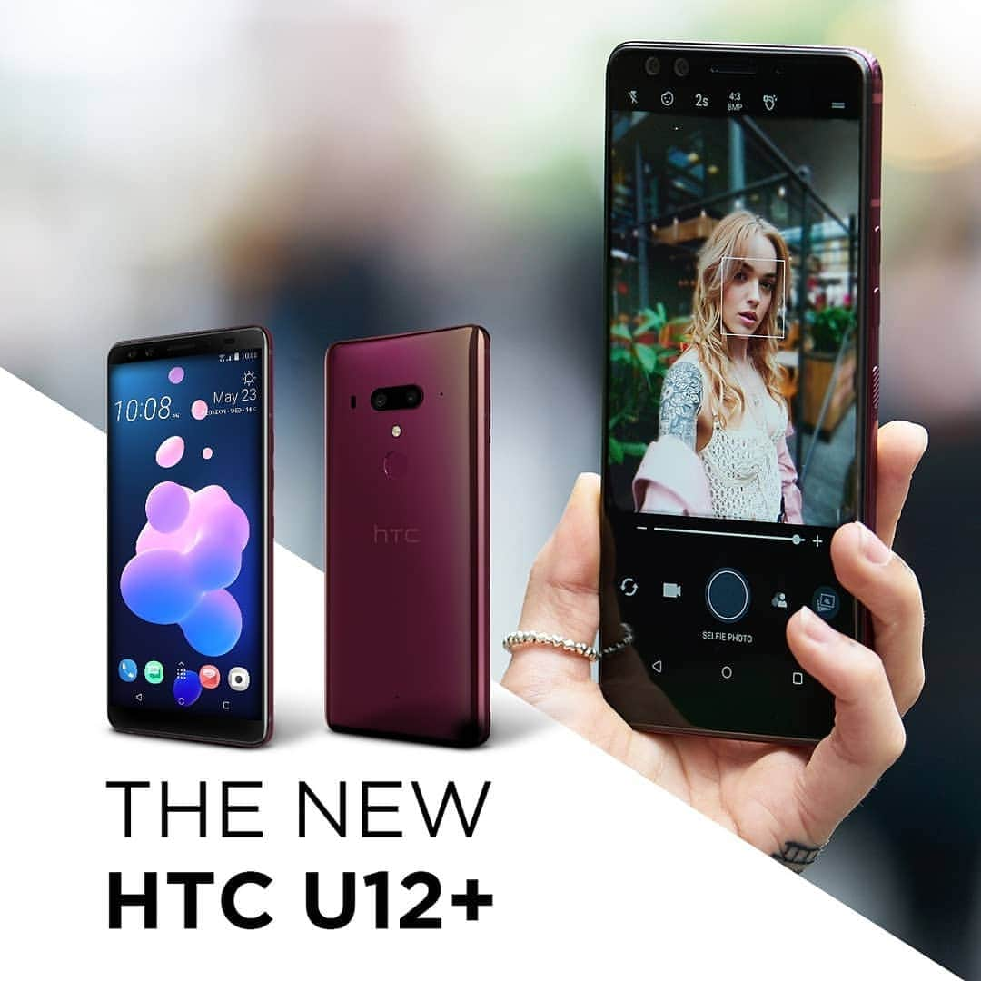 HTCのインスタグラム：「You shouldn't have to worry about the quality of your selfie. Just focus on capturing the perfect moment. #HTCU12Plus」