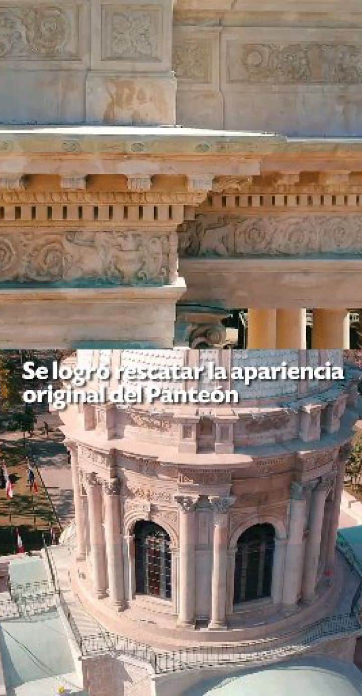 オラシオ・カルテスのインスタグラム：「Gracias al arduo trabajo de renovación, estamos conservando este patrimonio que guarda nuestra historia de grandeza. ¡Desde ahora podemos apreciar el #RenovadoPanteón por muchos años más.」