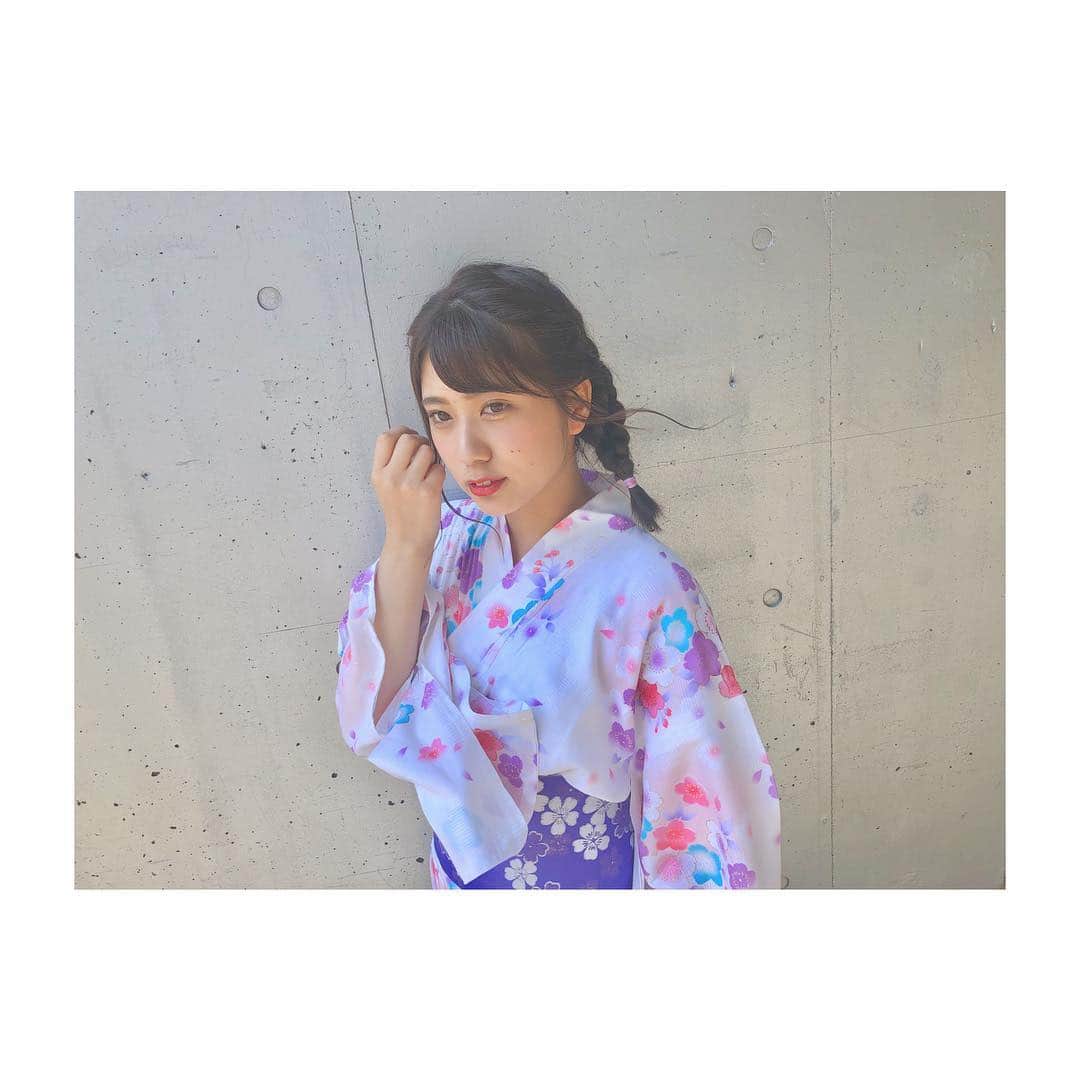 清水麻璃亜のインスタグラム：「* ２０１８初浴衣〜」