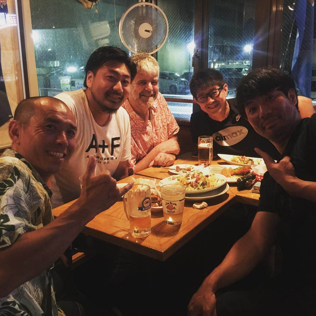 川辺泰三さんのインスタグラム写真 - (川辺泰三Instagram)「今日は先輩らとの会♪ 楽しかった♪ #三菱電機ダイヤモンドドルフィンズ名古屋  #fe名古屋」8月12日 23時46分 - taizokawabe