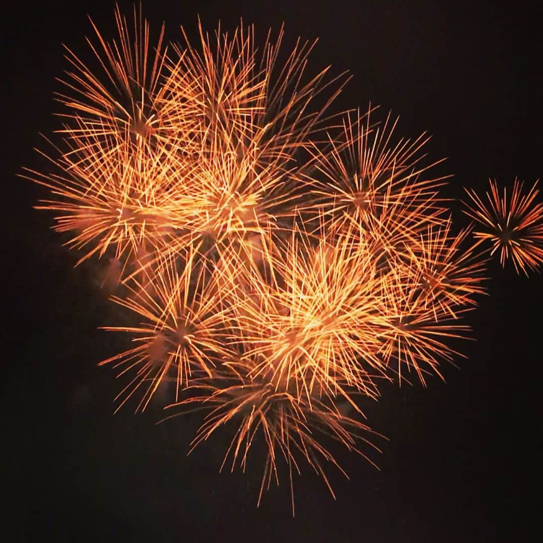 馬場彩月のインスタグラム：「はなび _ _  #fireworks #crowded #wallow #mellow #art #tokyo #花火」