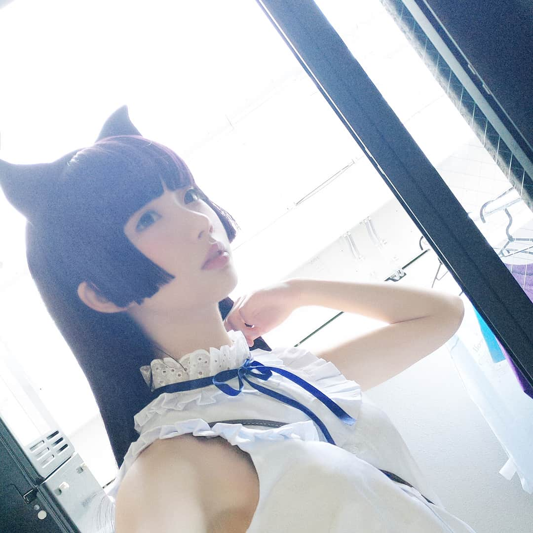 茶叶小果さんのインスタグラム写真 - (茶叶小果Instagram)「‪ #gokoururi #黑猫 #kuroneko #cosplay #五更瑠璃 #黒猫 #コスプレ #俺妹  牵手吧！如果这就是命运的话！ 「手を繋げましょう、それが定めと運命なら！」 #俺の妹がこんなに可愛いわけがない」8月13日 1時58分 - chayexiaoguo