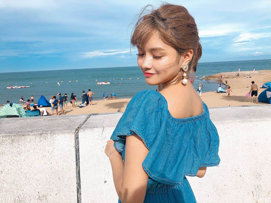 徳本夏恵（なちょす）さんのインスタグラム写真 - (徳本夏恵（なちょす）Instagram)「また海に行けますよーに。🏝🏝🏝 #平成最後の夏 #summer #sea #海 #2018 #japan #awajishima #model」8月13日 16時49分 - nachos_kimono