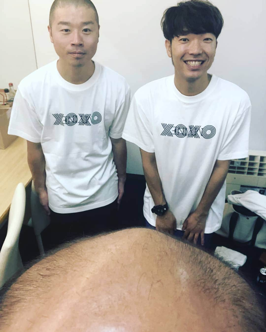 山名文和さんのインスタグラム写真 - (山名文和Instagram)「立ち上げられたばかりのMYINE(マイン)さんから、Tシャツプレゼントして頂きました！ ありがとうございます。 シンプルっていいよねー。 ありがたいなー。  #MYINE #マイン #レディースブランド #キッズもあり #エッチ坊主 #レディースブランド着さしてもうてます #手前の肌色は関係ありません #ヒント #はや○たけ○さん #同じ文字が入ります」8月15日 13時04分 - fumikazu_yamana