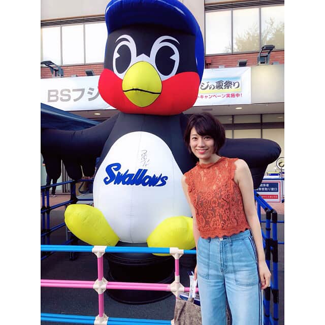 のインスタグラム：「昨日はプロ野球観戦⚾️宮崎瑠依さんとホリプロ西尾さん！ 瑠依さんの野球情報量本当に凄い😳 3枚目。。。 #神宮球場 #明治神宮野球場 #プロ野球 #野球観戦 #ヤクルトスワローズ #読売ジャイアンツ #読売巨人軍 #宮崎瑠依 さん」