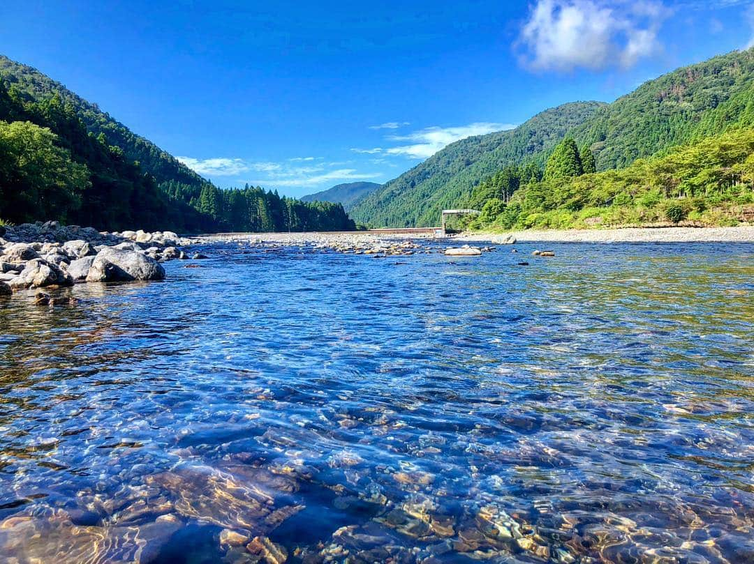 秋丸美帆さんのインスタグラム写真 - (秋丸美帆Instagram)「癒し . #fishing #fish #river #summer #釣り #鮎釣り #鮎 #盆休み #お盆 #夏 #夏休み #関西 #川」8月15日 18時54分 - mippy34