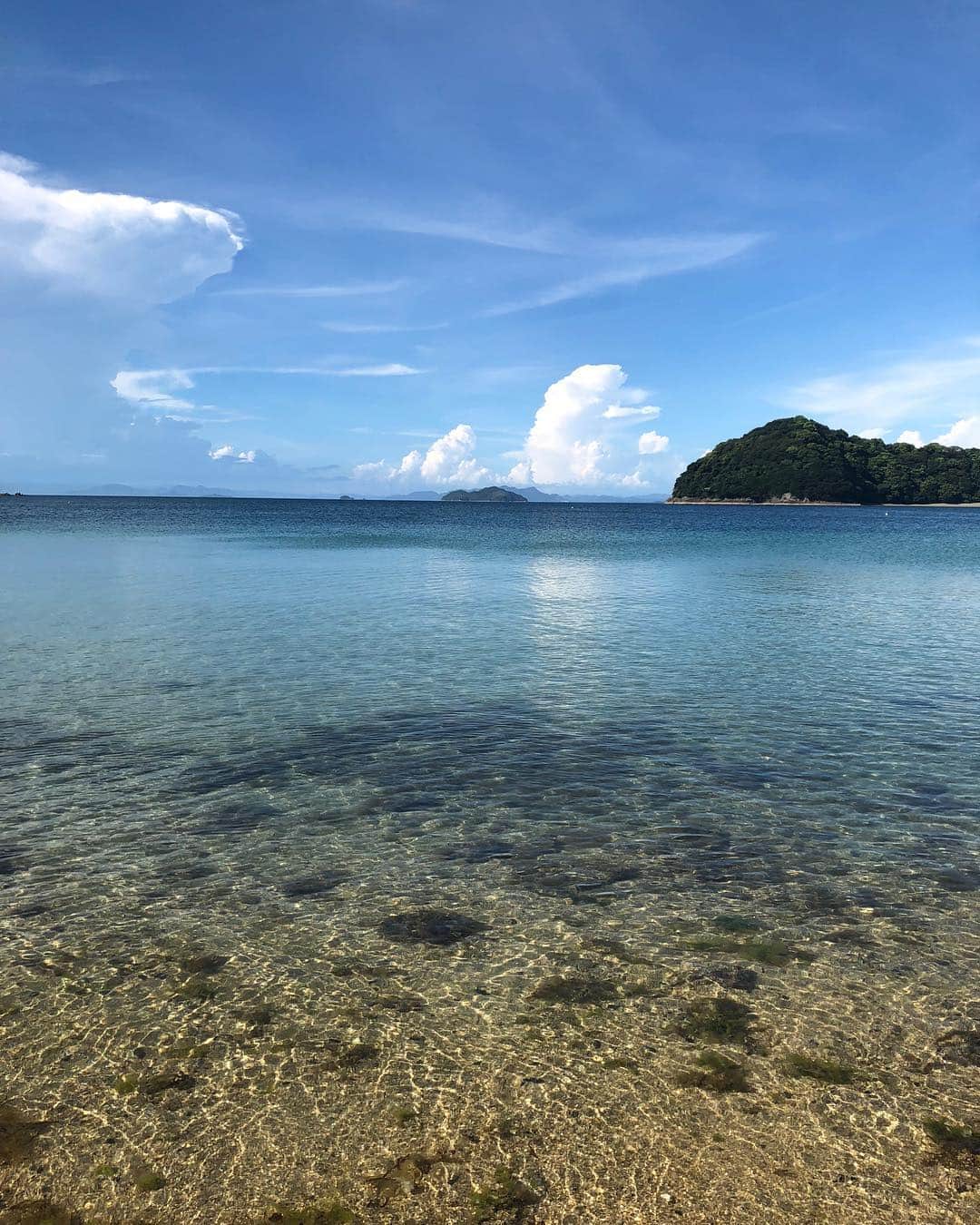姫路麗のインスタグラム：「山口の海、本当いつも綺麗✨」
