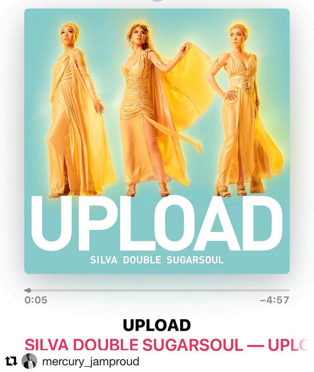 SILVA（DOUBLE SUGARSOUL）のインスタグラム：「Thank you for posting!!💕✨ #repost祭り  #Repost @mercury_jamproud with @get_repost ・・・ もう、早速DLしたよね！  アイコさんには一昨年自分のイベント出てもらって初めて会って話させてもらい、歌はもちろん、なんていうか目の前でしゃけ茶漬けを食べてる姿はもう夢のような感覚でした笑  10代、俺の青春時代を埋めてくれたこの3人DIVA最強です！ 本日配信開始！  #silva #double #sugarsoul #upload」