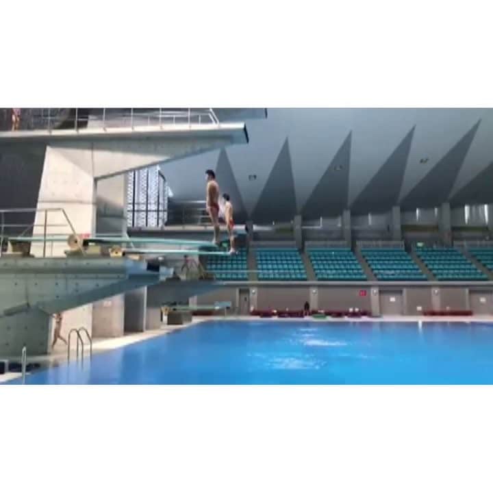 寺内健のインスタグラム：「充実したシンクロの練習出来ました。 #diving#synchro#camp#205」
