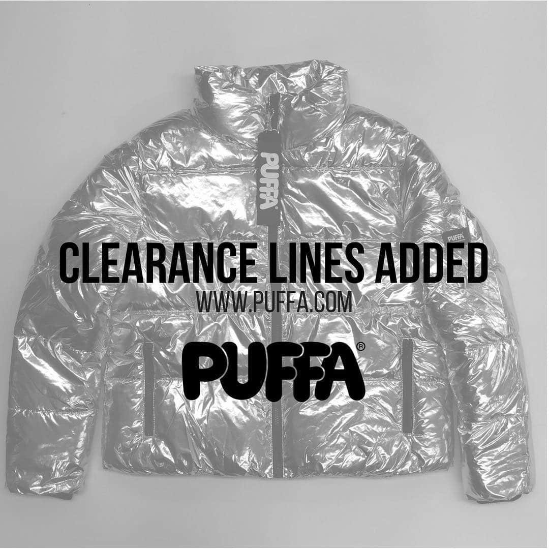 パッファのインスタグラム：「More clearance lines have been added to our website. Head over to Puffa.com to discover more. #Puffa」