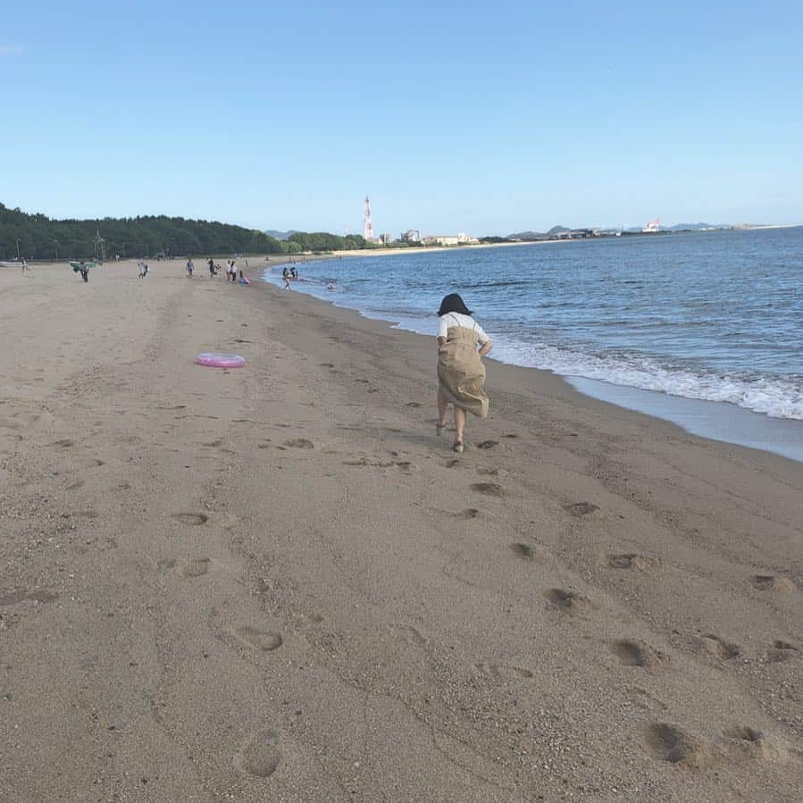 古森結衣のインスタグラム：「． ． ． 平成最後の夏は海を走りました ． ．」