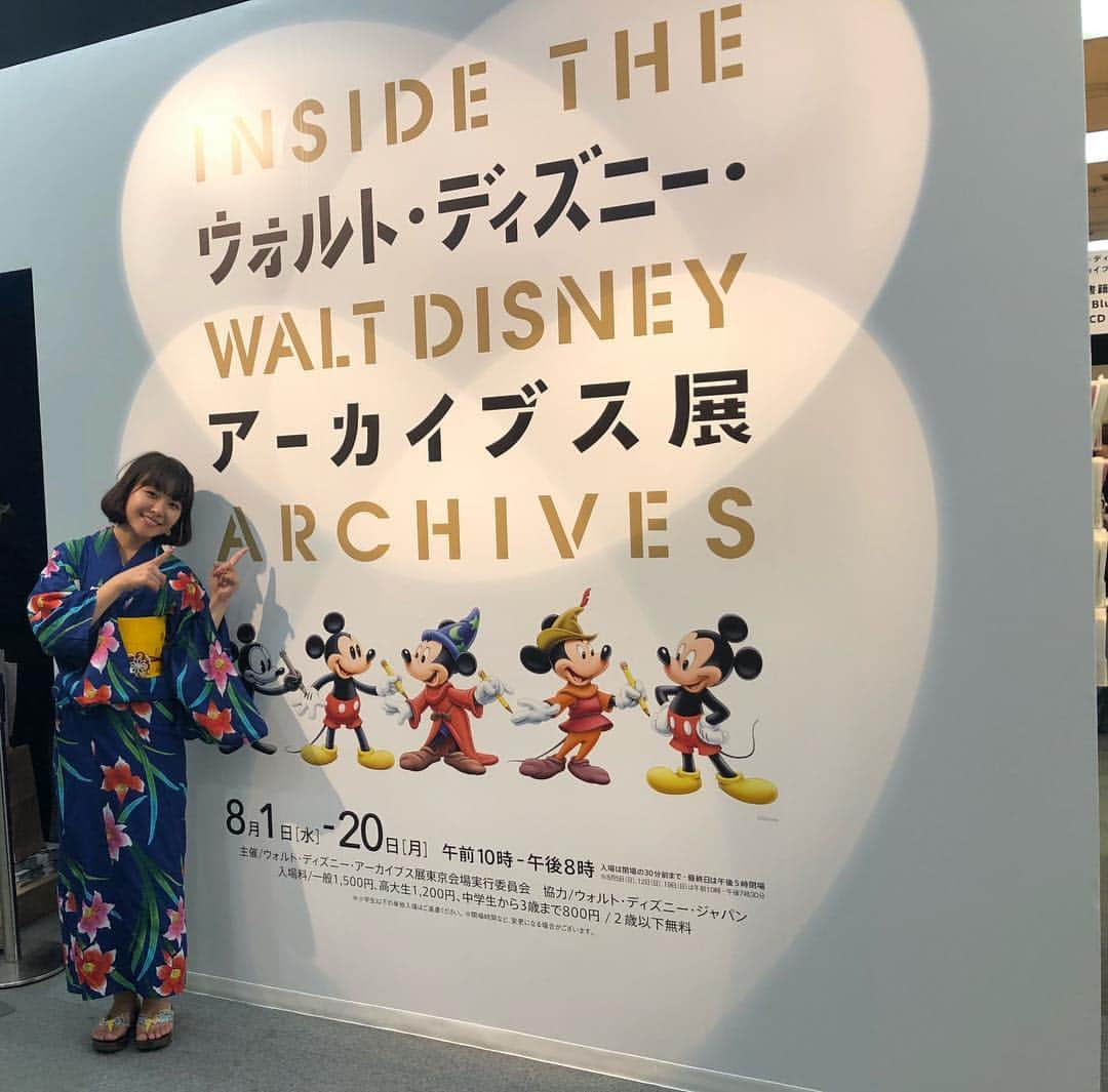 鍋本帆乃香のインスタグラム：「#ウォルトディズニーアーカイブス展」