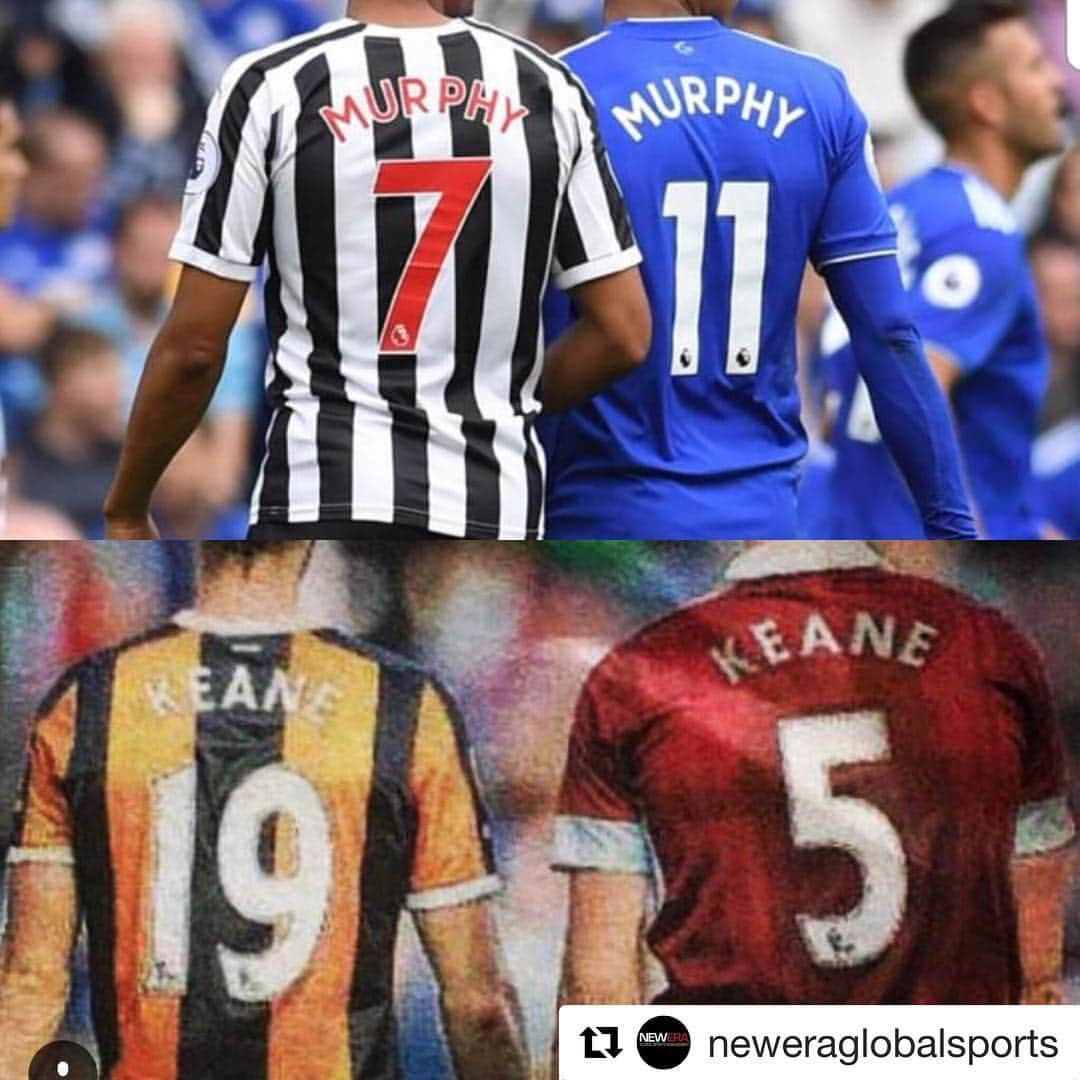 ウィル・ケインのインスタグラム：「#Repost @neweraglobalsports (@get_repost) ・・・ New Era Create History as Clients become the first set of Twins & Identical twins to play in PL @joshymurph @jacobmurphy95 @michaelkeane93 @wkeane48 #premierleague #newcastleunited #cardiffcity #hullcity #burnley」