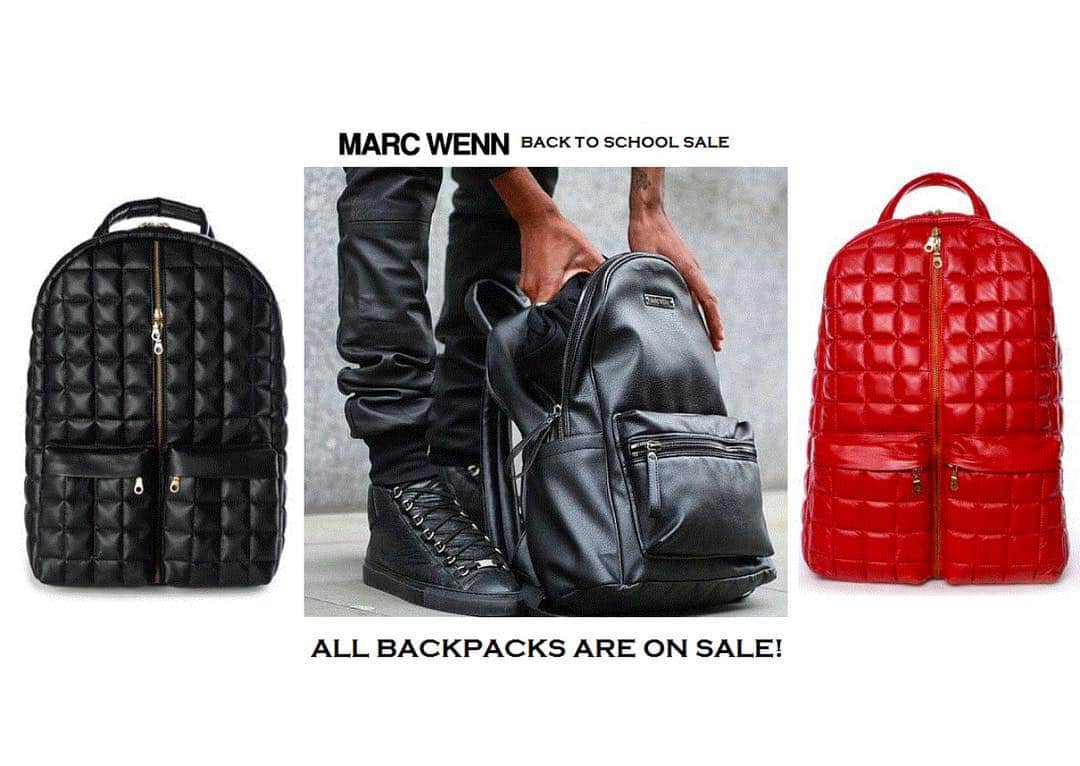 MARC WENNのインスタグラム：「👀Get your backpacks NOW 💥#backpack #school #backtoschool #backtoschooloutfit #bookbags #bookbag #backpacks #bag #bags #black #red #redbackpach #blackbackpack #redbookbag #blackbookbag #leather #leatherbackpack #leatherbookbag #redleatherbackpack #blackleatherbackpack #redleatherbookbag #blackleatherbookbag #school #sale #backtoschoolsale #highschool #college」
