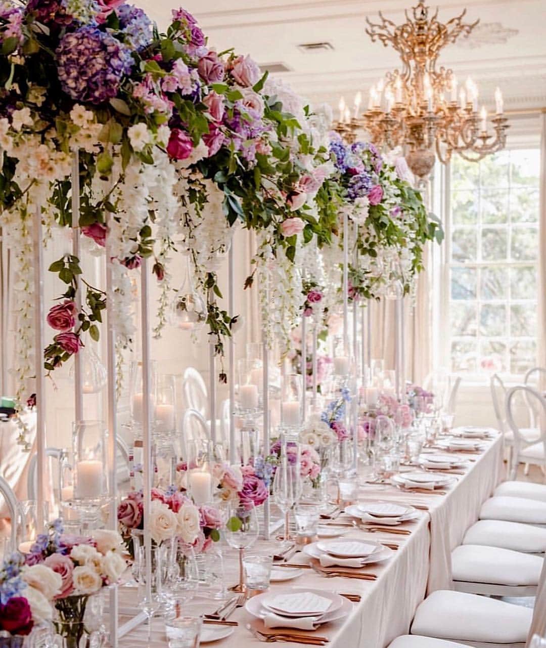 WEDDING APPARELのインスタグラム：「Beautiful setting 🌸🌸💕💕 @rachelaclingen」