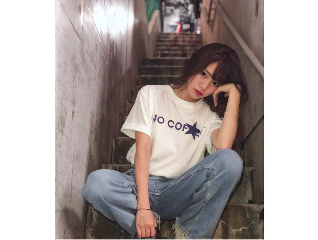 志田友美（ゆうみん）さんのインスタグラム写真 - (志田友美（ゆうみん）Instagram)「このTシャツかわよ😩❤️ NO COFFEE☕️#todayscode #nocofee #tshirt #favorite #instasummer #instacode #instadaily」8月21日 23時26分 - yuumi_shida