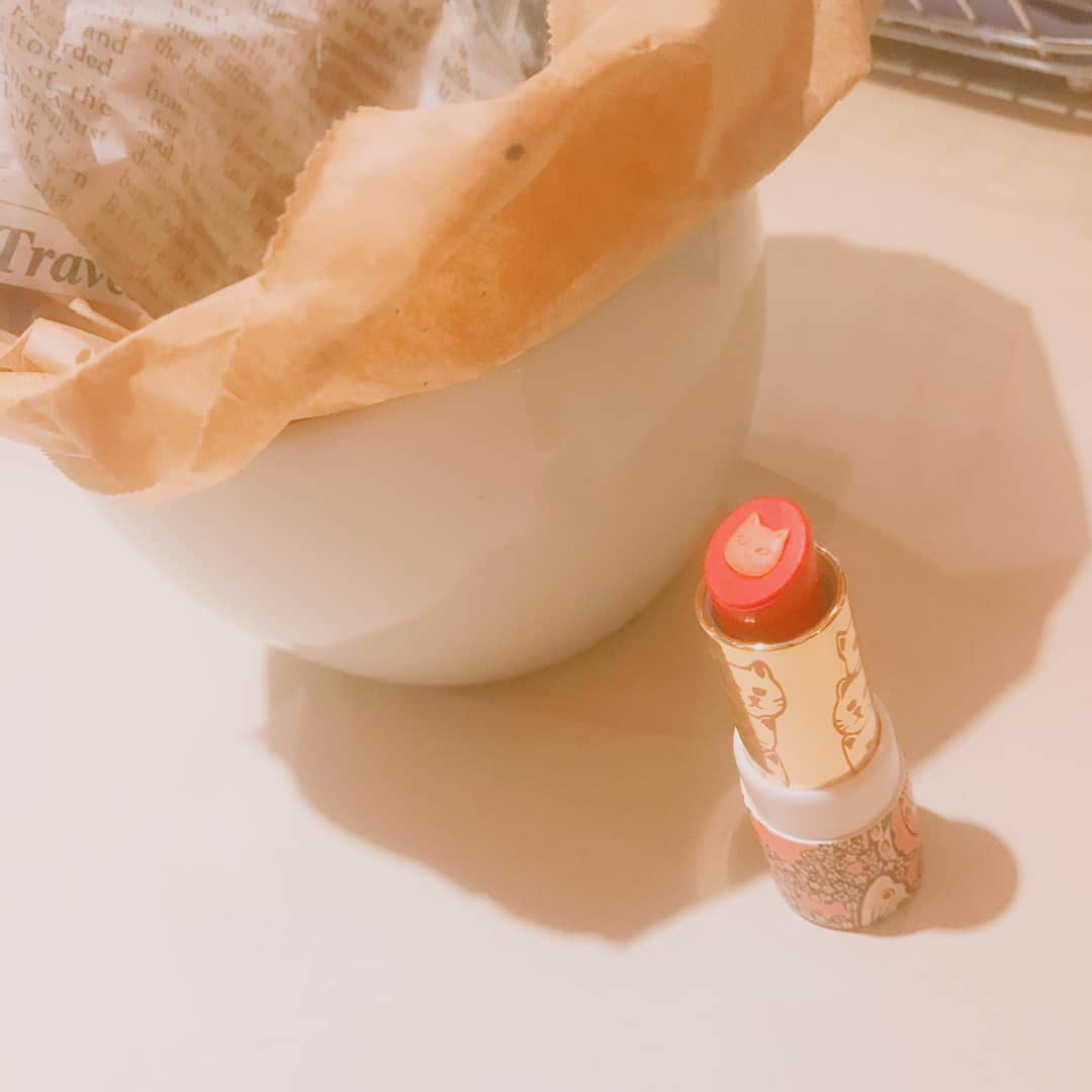 楠ろあさんのインスタグラム写真 - (楠ろあInstagram)「cat lipstick 🐈 かわいすぎるし色もかわいい ・ ・ #lip #catlipstick #wooyou」8月22日 21時59分 - roa.k6