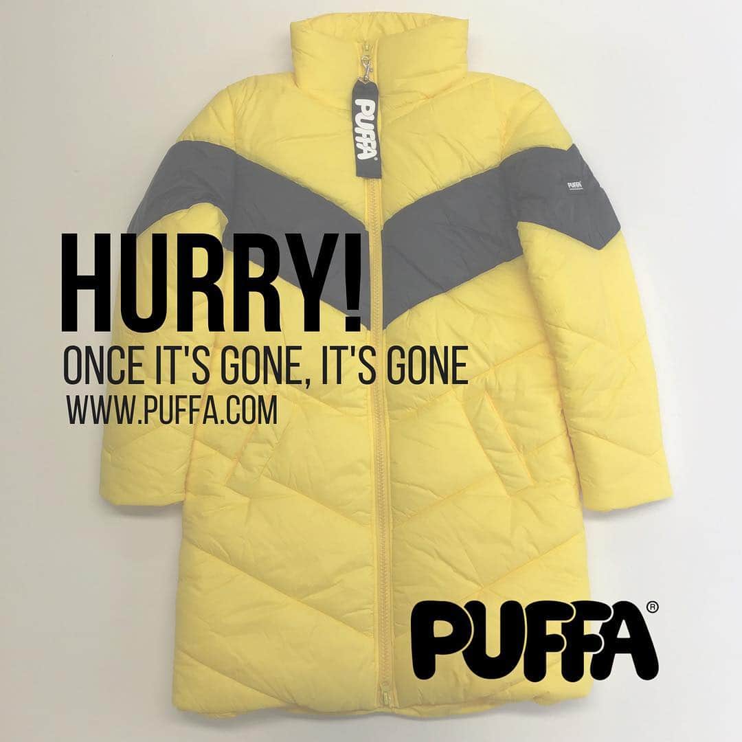 パッファのインスタグラム：「Grab a bargain while you still can. Head over to Puffa.com to shop our clearance. #Puffa」