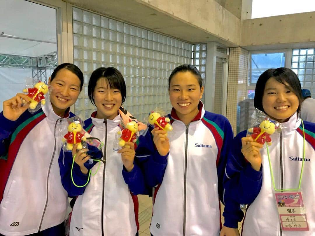 酒井夏海のインスタグラム：「今シーズン最後の国体終了👌🏻 最高の締めくくりができて良かったです😆❤️ 埼玉最高。 #福井幸せ元気国体  #埼玉」