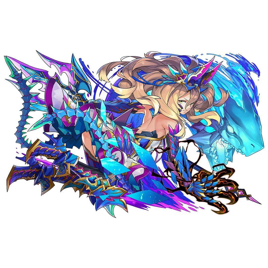 パズル＆ドラゴンズのインスタグラム：「近日、日本版で実装予定となっている究極進化イラストを公開！ Here's a sneak peek at the new Ultimate Evolution coming soon to the Japan server! #パズドラ #公式 #日野慎之助 #茶壱 #PAD #PuzzleAndDragons #Official #puzzle #dragon #ShinnosukeHino #Saichi #퍼즐앤드래곤 #퍼드」