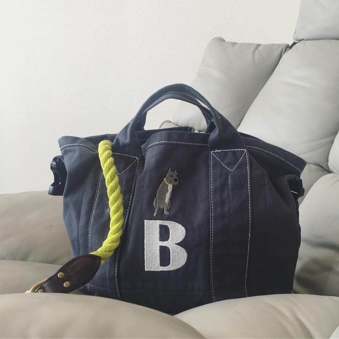 鈴木六夏さんのインスタグラム写真 - (鈴木六夏Instagram)「New ビスコのお散歩bag。 ＊ ビスコの写真を薄紙に写し、 それを元に刺繍をして頂きました♪  そして鞄も 素材、サイズ、仕様を細かく決めた 完全オーダーメイド！ これも @personal_order です(*^^*) 西武そごうの売り場ど真ん中に ドーンと大きな工房を構え、 様々な要望に応えてくれます！ #personalorder #西武そごう」9月18日 18時25分 - rikuka.62