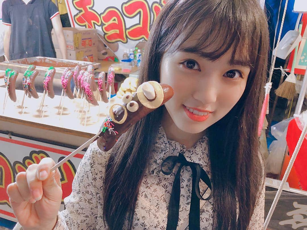 矢吹奈子さんのインスタグラム写真 - (矢吹奈子Instagram)「放生会☺️ ・ 載せるの忘れてて遅くなりました…🙇🏻‍♂️ ・ ・ #放生会 #ほうじょうや #お祭り #祭り #チョコバナナ」9月20日 23時01分 - 75_yabuki