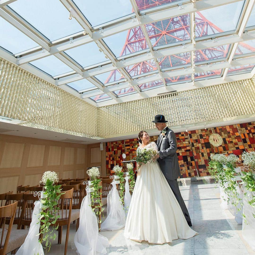 東京タワーの麓の結婚式のグルメインスタ