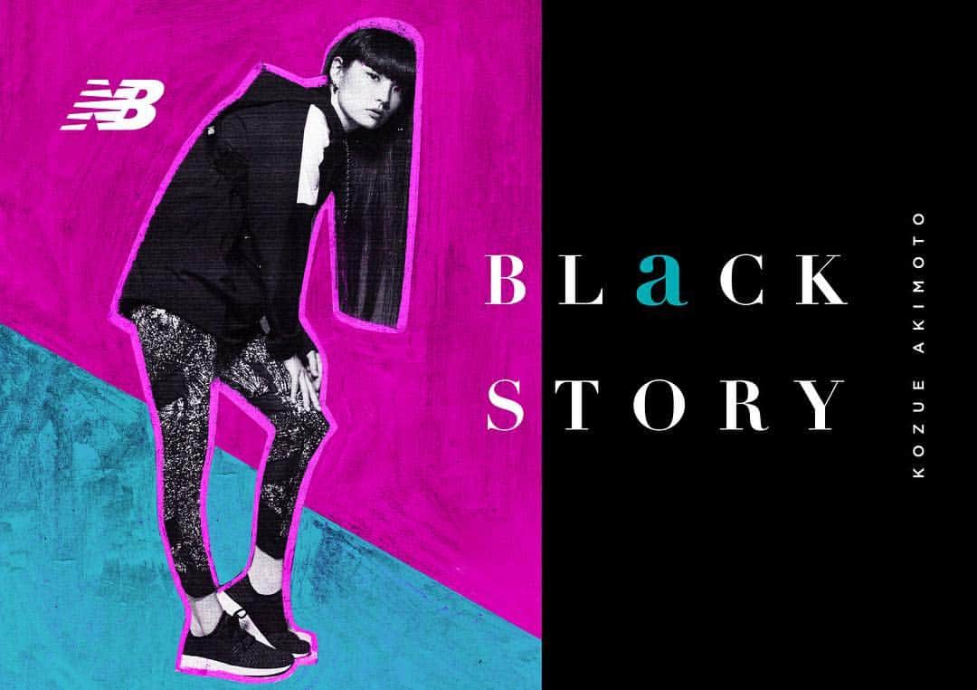 New Balance Japan Women のインスタグラム：「【BLACK STORY vol.3】  ニューバランスのウィメンズアンバサダーである秋元梢 (@akimoto_kozue) さんがモードに着こなす「BLACK STORY」第3弾が登場。  2017年3月から続くパフォーマンスアパレル 第3弾となる、「BLACK STORY vol.3」のビジュアルコンセプトは「BLACK STORYの進化形」。「NBパフォーマンスファッションルック」をテーマに、日常のファッションにパフォーマンスアイテムを取り入れた新しいスタイリングを提案します。そのビジュアルにロンドン出身のコラージュ・アーティストJOE CRUZ（ジョー・クルーズ）がオイルパステルでマーキング。自分のスタイルを貫き、常に今の自分を更新し続ける秋元梢さんと新進気鋭のアーティストとのコラボレーションアートワークが完成しました。  10/4(木)からニューバランス公式オンラインストア、一部のニューバランス直営店で「BLACK STORY」のコーナー展開がスタート。そして、9/26(水)～10/2(火)までの期間限定でオープンする「ニューバランス阪急うめだ」ポップアップストアでは、他店に先駆けて「BLACK STORY vol.3」を展開。アートワークが施されたショッパーも登場します。  #NB#newbalance#ニューバランス#秋元梢」