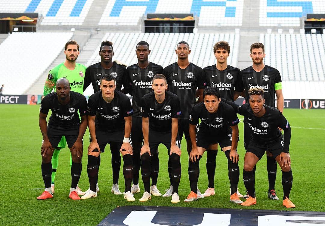 のインスタグラム：「* 🇩🇪Eintracht Frankfurt 2-1 🇫🇷Olympic Marseille  Unfassbar Sieg ⚽️💪 #europaleague  #ヨーロッパリーグ  #マルセイユ  #無観客試合  #改めてサッカーはファンサポーターがいて成り立つものと実感」