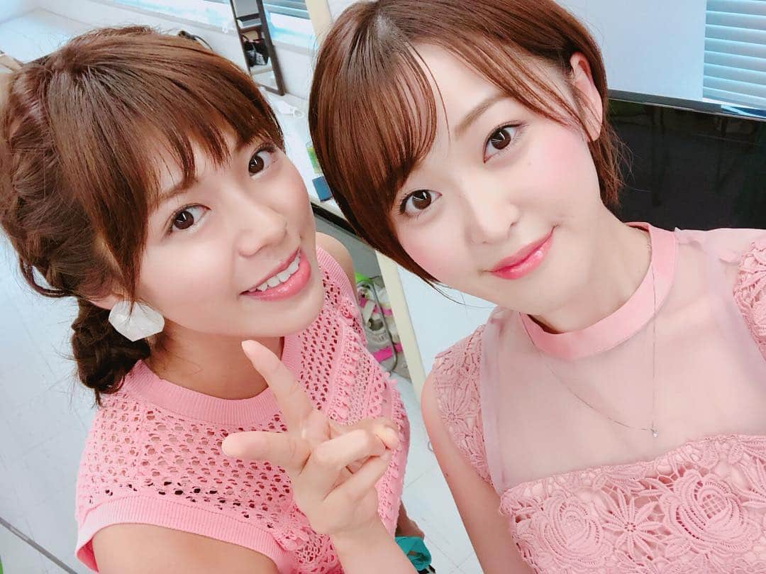 わちみなみのインスタグラム：「🌻本日8/28(火) よる7時 . 🌻朝日放送テレビ . 🌻【平成生まれ3000万人! そんなコト考えた事なかったクイズ】 .  出演いたします🙂  平成生まれの常識はわたしにはあったかな？笑🤗  是非みてください❗️ 忍野さらさんと撮っていただきました📸✨麗しい✨」