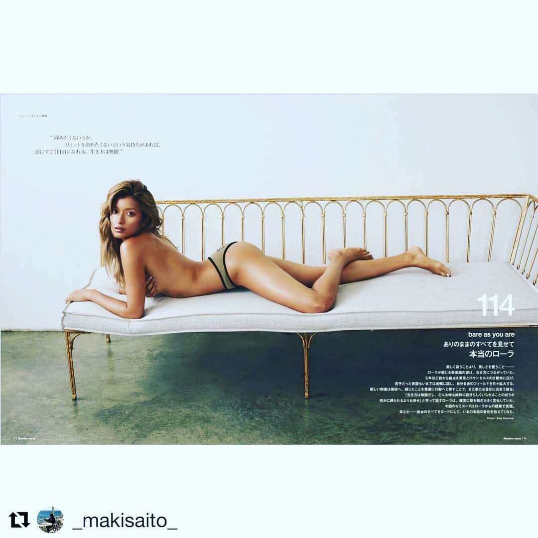 田中杏子さんのインスタグラム写真 - (田中杏子Instagram)「Numero TOKYO最新号は、 美しい人よ、と題して、 ありのままの美しい、 本当のローラに迫ります。  #rolaofficial ＃rola #akotanaka  #numerotokyo ＃zoeygrossman」8月29日 0時13分 - akoakotanaka
