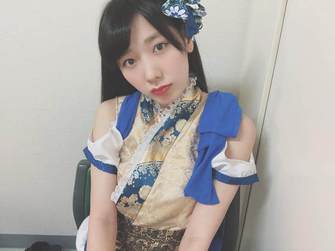 西村彩有里さんのインスタグラム写真 西村彩有里instagram 新衣装になりましてん はっぴっぴ はっぴっぴの青 さゆりぃ 西村彩有里 りほさん作 りほさんは魔法使い アイドル アイドル衣装 衣装 新衣装 法被 オフショル オープンショルダー お気に入り
