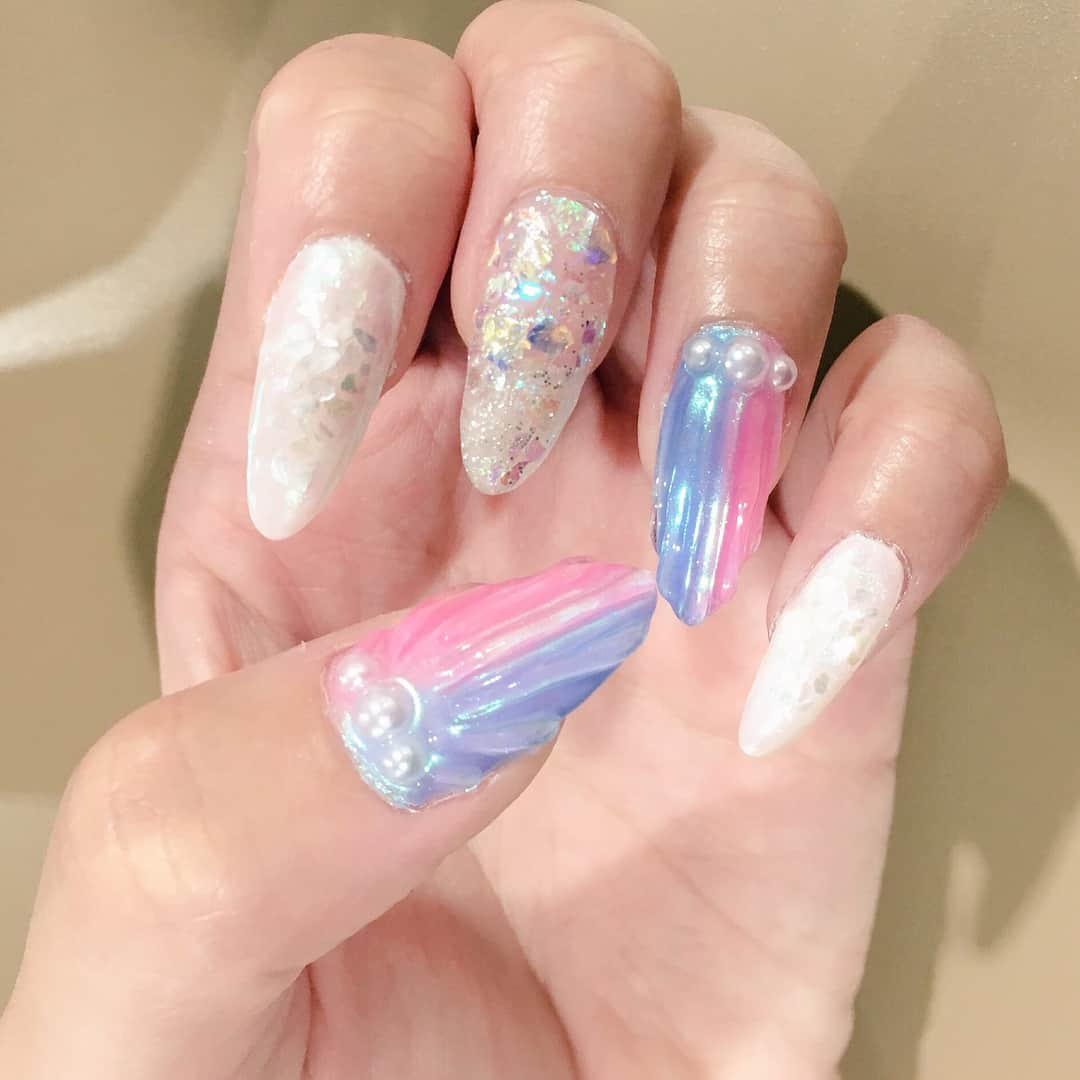 ますぶちさちよさんのインスタグラム写真 - (ますぶちさちよInstagram)「最近の爪たち #nail #セルフネイル」8月30日 15時46分 - sachiyomasubuchi___