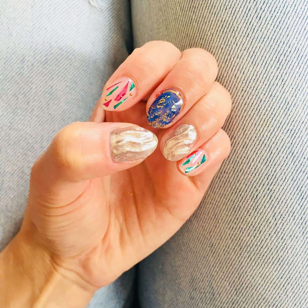 ますぶちさちよさんのインスタグラム写真 - (ますぶちさちよInstagram)「最近の爪たち #nail #セルフネイル」8月30日 15時46分 - sachiyomasubuchi___