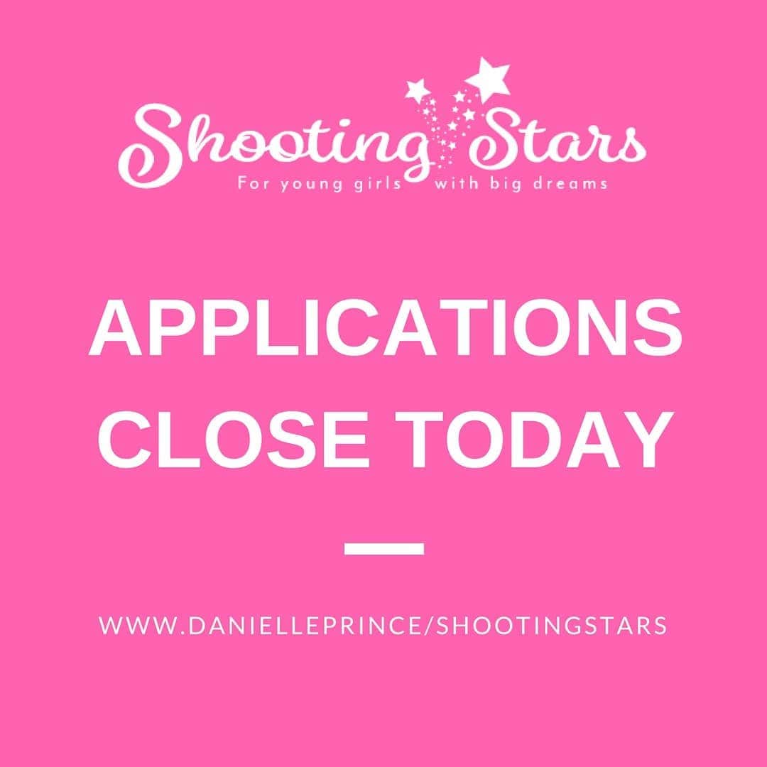 ダニエル・プリンスさんのインスタグラム写真 - (ダニエル・プリンスInstagram)「Applications for the 2018/19 Shooting Stars Program Close tonight at midnight! It's been amazing to see so many great applications so far, so if you haven't applied make sure you jump online and apply TODAY! 💕💫 #rhythmicgymnasts #bigdreamers #futureolympians #applynow」8月30日 7時49分 - danniprince