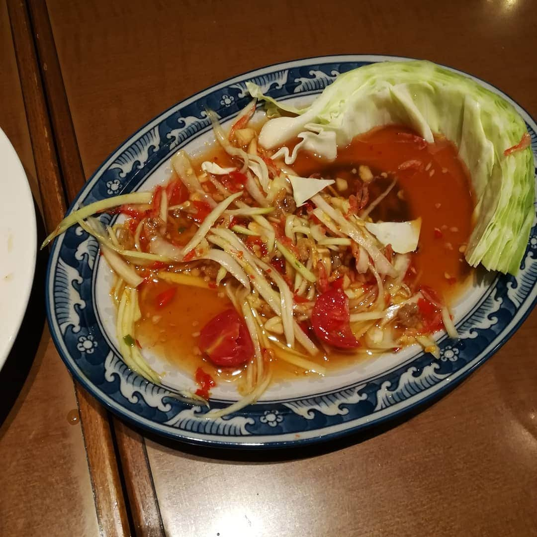 青木真也さんのインスタグラム写真 - (青木真也Instagram)「ソムタム。カニカレー。カオニャオ。タイ料理大好き。#thailand #thaifood #タイフード#タイ#タイ料理#ソムタム#カオニャオ#カレー#takenacurry #辛い」8月31日 10時09分 - shinya050983