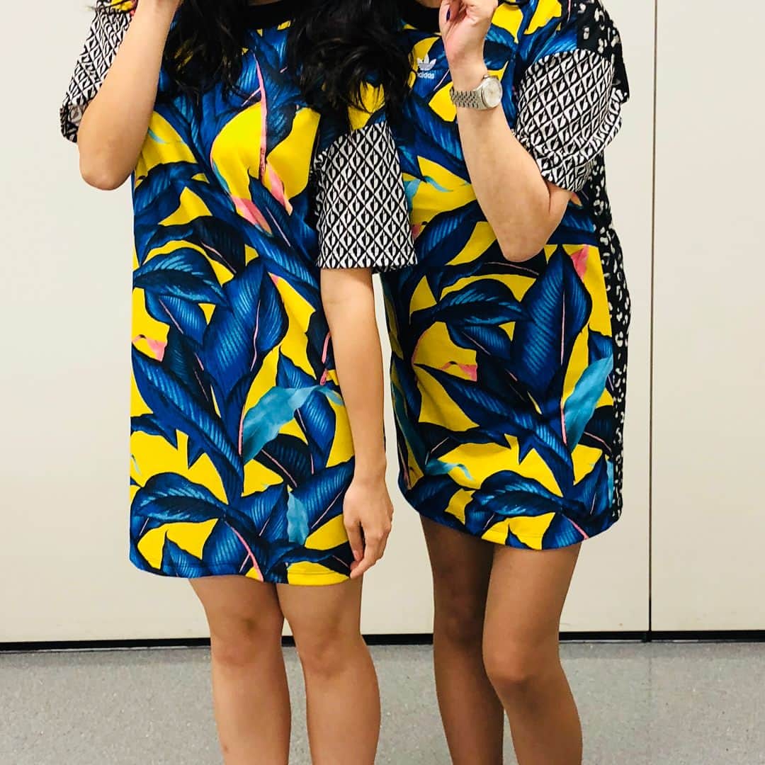 岡田実音のインスタグラム：「ももクロちゃん✨あーりん💕とまさかの私服お揃い💖 あーりんは何着ても似合う✨」