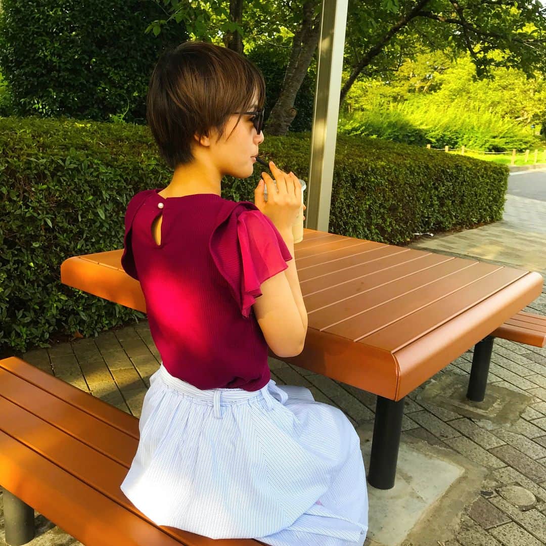 向井藍さんのインスタグラム写真 - (向井藍Instagram)「ちょっと女の子アピールしてる私。」8月31日 8時47分 - muuchan1024