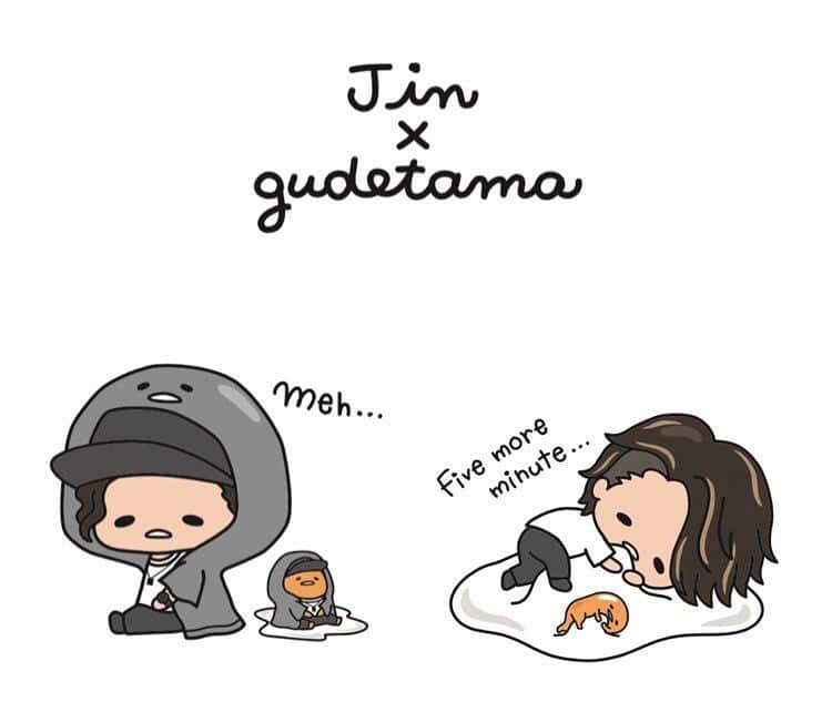 のインスタグラム：「JIN × Gudetama  #Gudetama #ぐでたま #JINAKANISHI #赤西仁 #サンリオ #Sanrio #Collaboration」