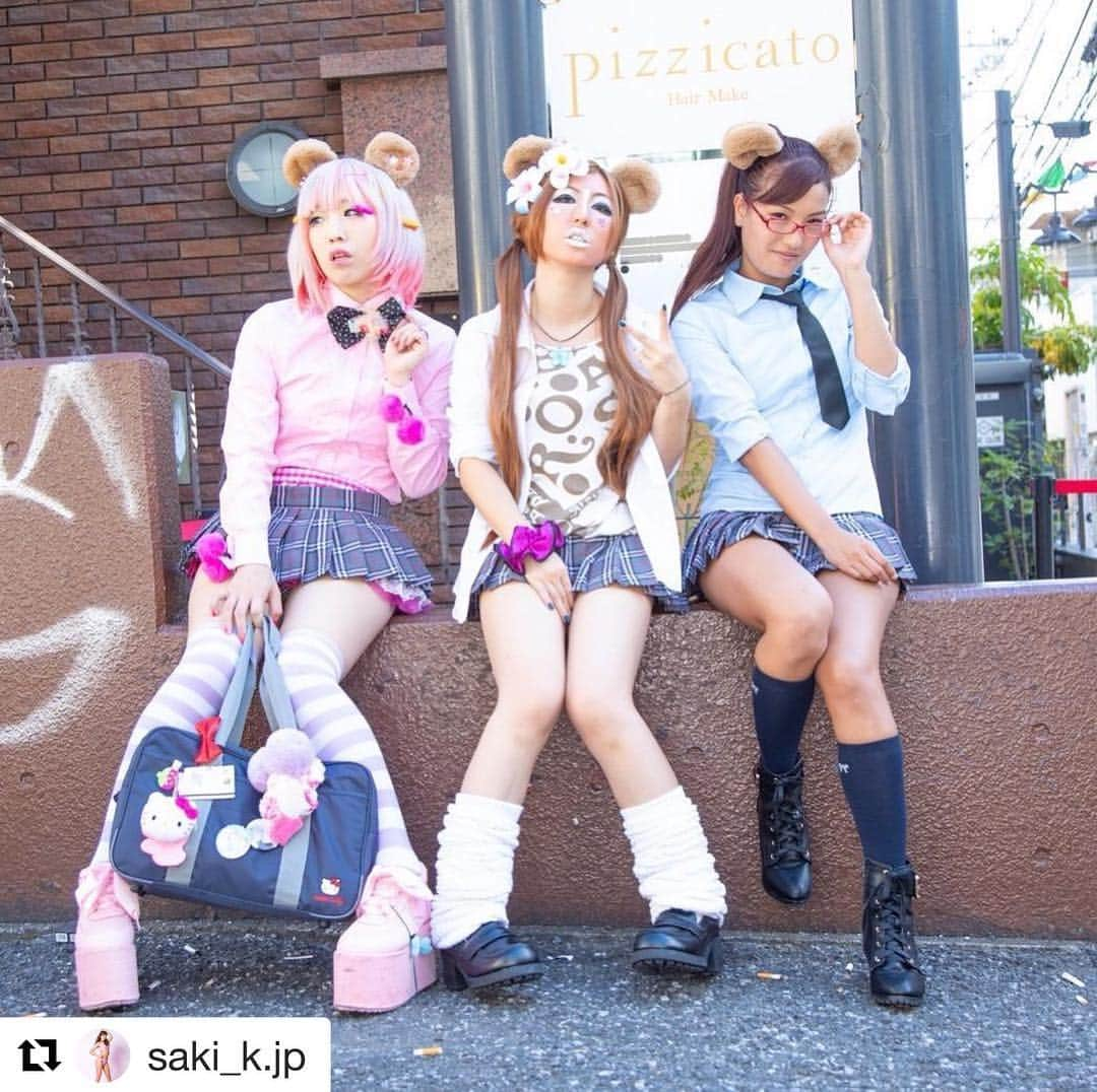 RINGOさんのインスタグラム写真 - (RINGOInstagram)「WE ARE JAPANESE DANCERS  #TERITAMA #dancer #poledance #cosplay  #Repost @saki_k.jp with @get_repost ・・・ #teri_tama  新作 TERITAMAの振り幅よ！！！ COOL、SEXYからのCRAZYまでやります👅 とのことで、私は アキバ系優等生役🤓  @ringoberry  原宿系ロリータ学生🦄🍭 @bignatsuo  懐かしの渋谷マンバギャル🌺  photo by @photographertetsu  #dance #performers  #gal #schoolgirl #harajuku #shibuya #akiba #メガネ #学級委員 #マンバメイク #夢カワ #ロリータ #マンバギャル #ルーズソックス #ニーハイソックス  #紺ソ#egg #albarosa #roleplay #adultdiapers #adultbaby #adultbabygirl  #teenbaby #ABDL」8月31日 19時54分 - ringoberry