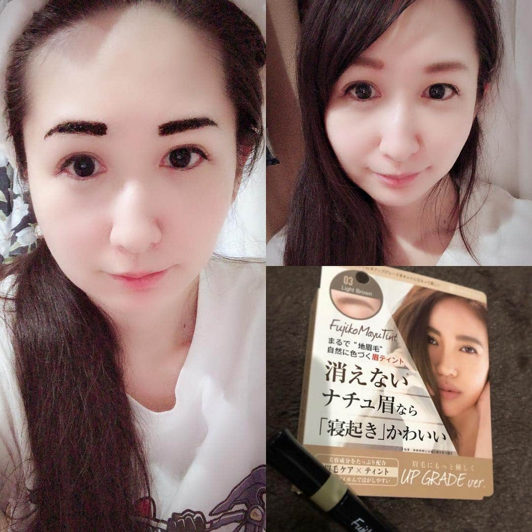 大谷咲子さんのインスタグラム写真 - (大谷咲子Instagram)「#フジコ眉ティント  初めての眉ティント！ 一晩イモトになるだけでしばらく眉毛が消えないという…(*´꒳`*) マツエクつけてるので、ノーメイクでもはっきりする！！ これは素晴らしいー！ #眉ティント」8月31日 20時57分 - sakiton69