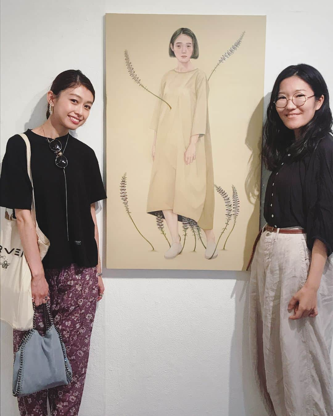 木野園子さんのインスタグラム写真 - (木野園子Instagram)「菅野静香展ーにげみずー大学のときの同級生のお友達。ずっぴょん @dj_zuppyon の個展を観に行きました💠💠💠私は卒業してから…絵は描いてないけど、大好き‼️作家さんに直接お話を聞きながらってわくわくする✨楽しかった。ありがとう💋  #art #artexhibition #oilpainting #fineart」9月1日 21時35分 - kinosonoko