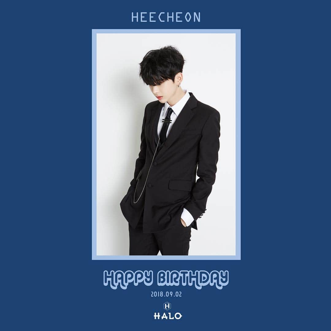 HALOさんのインスタグラム写真 - (HALOInstagram)「🎉HAPPY BIRTHDAY HEECHEON 🎉 #헤일로 #HALO  #희천 #HEECHEON #HappyHEECHEONDay  #20180902 💕💕」9月2日 0時00分 - officially_halo