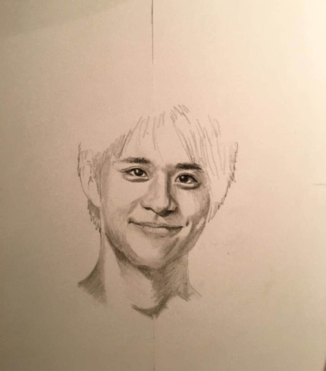 斉藤祥太さんのインスタグラム写真 - (斉藤祥太Instagram)「ウマすぎー！ 絵描くのは苦手だなぁ😒 ありがとうー♪ #まだ途中って #確かに髪の毛薄め #ぺっぺっぺー #斉藤祥太」9月2日 0時26分 - shota_ta_sho