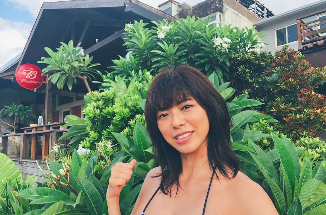 わちみなみのインスタグラム：「台湾ロケのとき、わたしが好きなタイプの緑がたくさんあってわくわくした〜！みどり生い茂ってる系の木がすっごい好きなんだよね🌻植生が違うとなんだかわくわくします！笑 . 記念写真撮ってもらいました。笑 どんなかお . #わちみどり #わちロケ #わちみなみ #台湾 #グリーン #植生 #亜熱帯 かな」