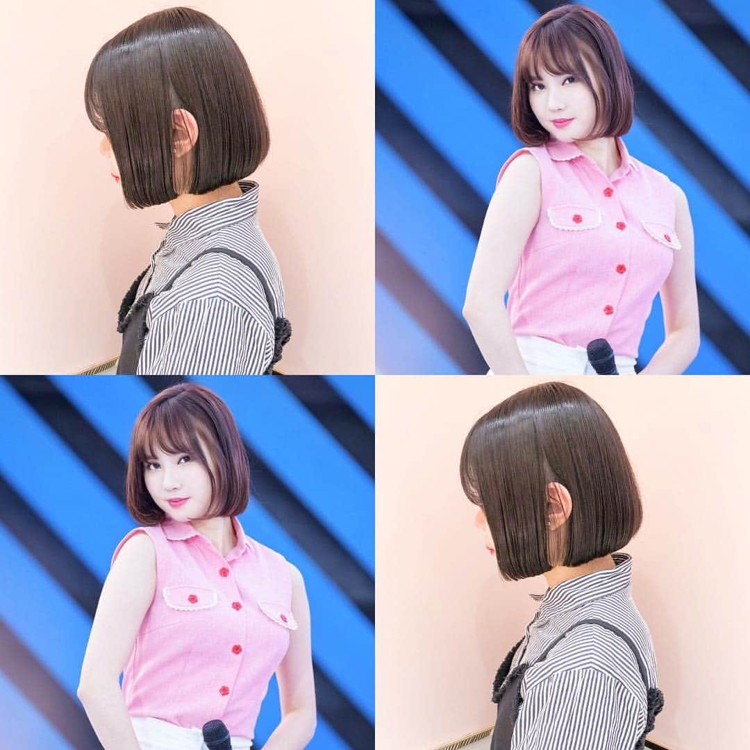 原涼香のインスタグラム：「ㅤㅤㅤㅤㅤㅤㅤㅤㅤㅤㅤㅤㅤ #여자친구 ウナみたいな💓 タンバルモリカット♡ 乾かすだけでもかわいいです♡ ㅤㅤㅤㅤㅤㅤㅤㅤㅤㅤㅤㅤㅤ」