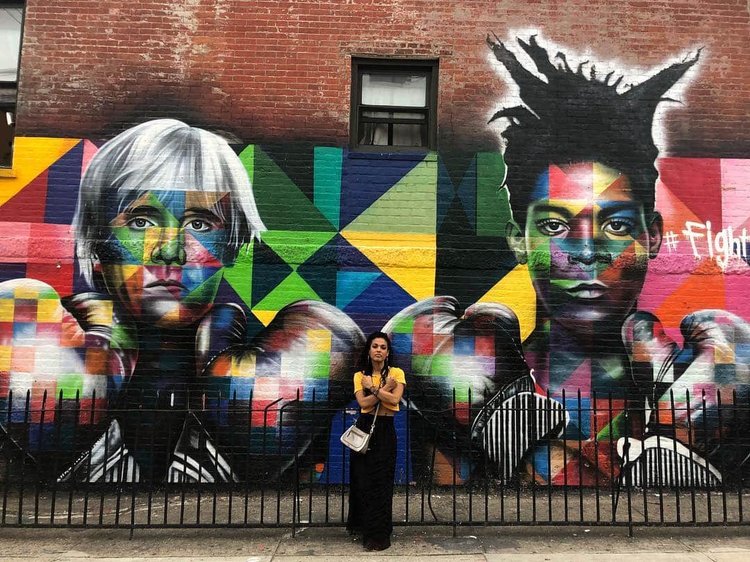 フリーマ・アジェマンさんのインスタグラム写真 - (フリーマ・アジェマンInstagram)「Some sick art around Brooklyn!!! The Larissa in me was like “BOSS‼️” #interviewmagazine #warhol #basquiat  #fightforstreetart #kobra 🇧🇷 #williamsburg #nofilter」9月3日 22時41分 - freemaofficial