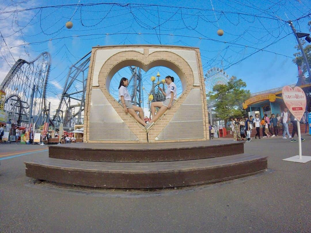 花島なつみさんのインスタグラム写真 - (花島なつみInstagram)「夏休みラストは安藤だったよ♡お泊まりからの富士急！🗻もう何から何まで笑ったよね😂楽しかったよ〜😭 安藤すきぴ💓らぶ💓」9月3日 23時38分 - natsu_lucky777